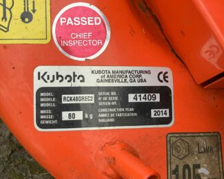 KUBOTA GR2120 RIDE ON MOWER (2014)