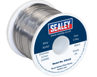 SEALEY 0.5KG SOLDER WIRE QUICK FLOW 40/60